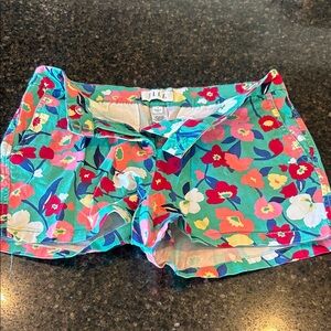 Elle Vibrant Floral Jean Shorts